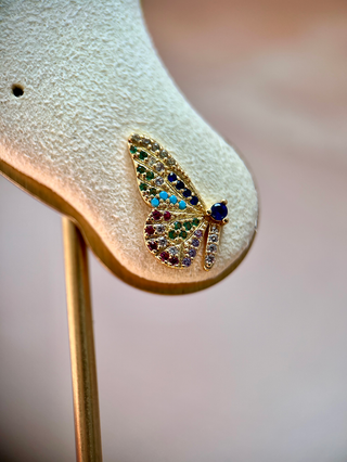 Butterfly Studs - Gold Lunar