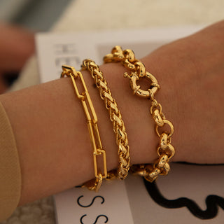 Chunky Chain Bracelet - Gold Lunar