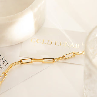 Chunky Chain Bracelet - Gold Lunar