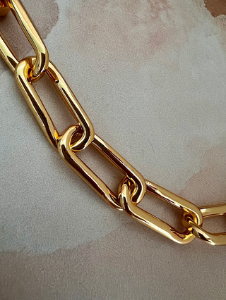 Chunky Organic Chain - Gold Lunar gold plated brass premium jewellery 