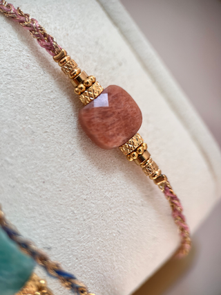 Gemstone Bracelet - Gold Lunar