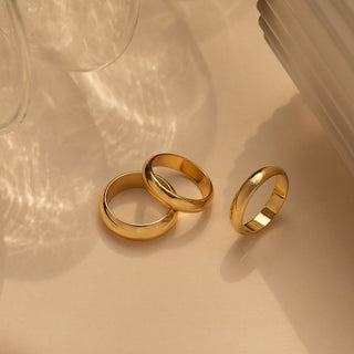 Gold Band Ring - Gold Lunar