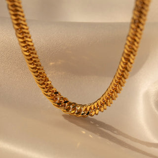 Chunky Interlink Chain - Gold Lunar