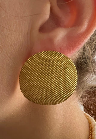 Woven Textured Round Studs