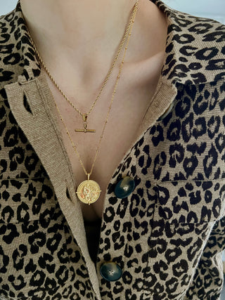 Coin Necklace - Gold Lunar