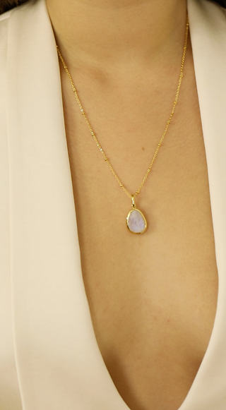 Moonstone Necklace - Gold Lunar