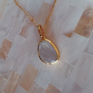 Moonstone Necklace - Gold Lunar