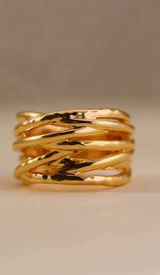 Wavy Ring - Gold Lunar