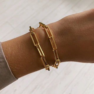 Wrap Chunky Chain Bracelet - Gold Lunar